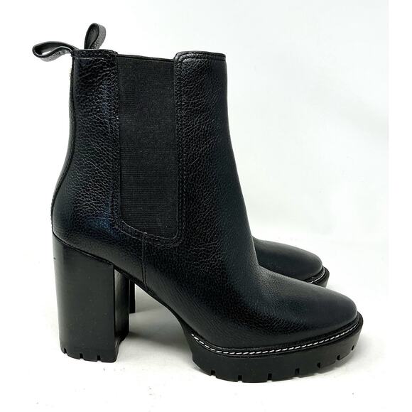 🆕Tory Burch Chelsea 70mm Lug Bootie Black Boot Size 8.5 NEW - Picture 2 of 11